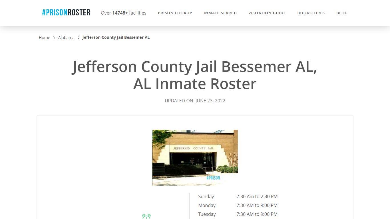 Jefferson County Jail Bessemer AL, AL Inmate Roster